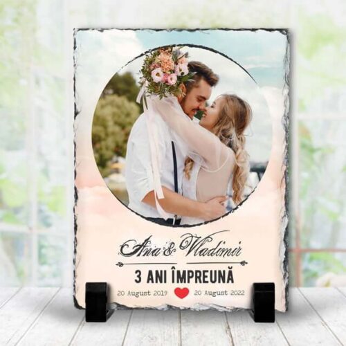 Ardezie Personalizată 3 ani împreună