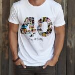 Tricou Personalizat Colaj Aniversare 40 ani