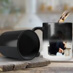Cană termosensibilă personalizată interior negru