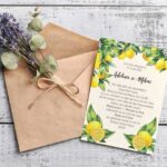 Invitație Nuntă Lemon - Include Personalizarea