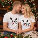 Tricouri Cuplu Personalizate Craciun - Mr Mrs