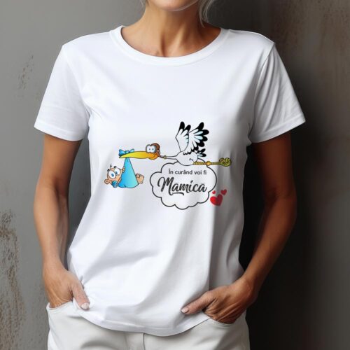 Tricou În Curând Voi Fi Mămică