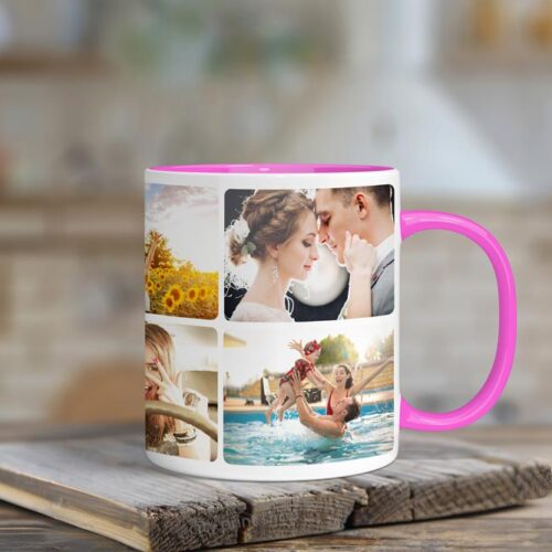 Cana Personalizata Interior Roz