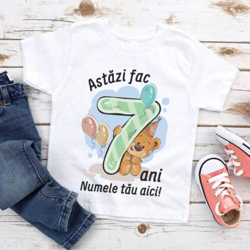 Tricou personalizat Astăzi fac 7 ani