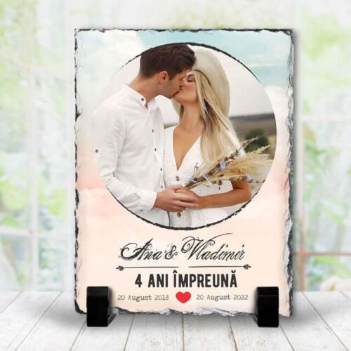 Ardezie Personalizată 4 ani împreună