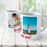 Cană Personalizată Cu 2 poze şi mesaj