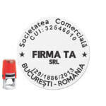 Ștampilă Firmă SRL PFA II Diametru 30mm M5 - Personalizare inclusă