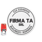 Ștampilă Firmă SRL PFA II Diametru 30mm M6 - Personalizare inclusă