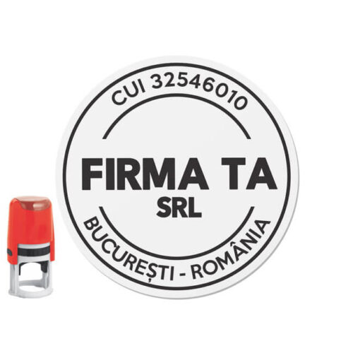Ștampilă Firmă SRL PFA II Diametru 30mm M6