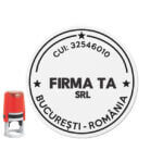 Ștampilă Firmă SRL PFA II Diametru 30mm M7 - Personalizare inclusă