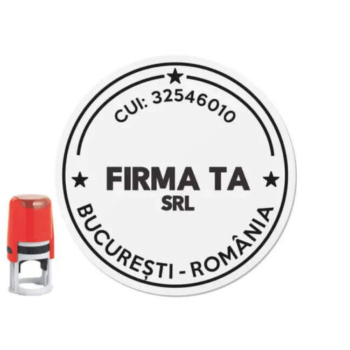 Ștampilă Firmă SRL PFA II Diametru 30mm M7