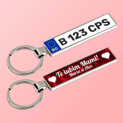 Breloc Număr Auto Te Iubim Mami