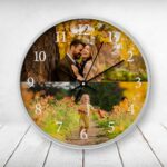 Ceas Personalizat cu 2 poze - 30 cm