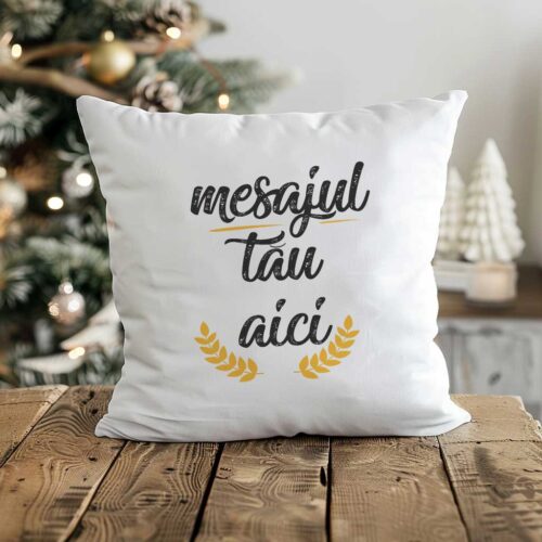 Pernă Personalizată cu Mesajul tău