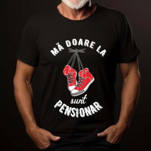Tricou Mă doare la bascheți sunt pensionar