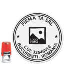 Stampila Firma cu Logo - Personalizare inclusă
