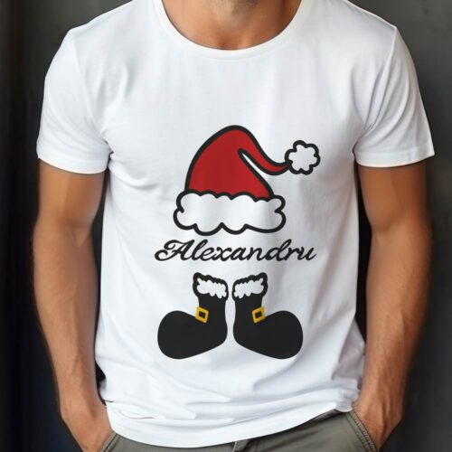 Tricou Moș Crăciun cu Nume