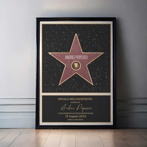 Tablou Personalizat Steaua Recunostintei
