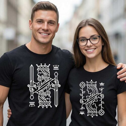 Tricouri Cuplu King Queen Model2