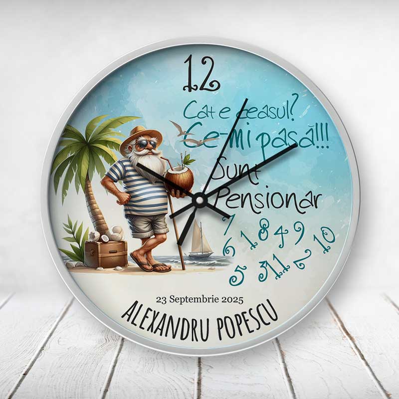 Ceas Cadou Pensionare Cât e ceasul Ce-mi pasă sunt pensionar