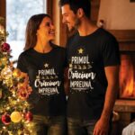 Tricouri Cuplu Personalizate Craciun - Primul Craciun Impreuna model2