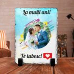 Placa Ardezie Personalizata La multi ani Te iubesc