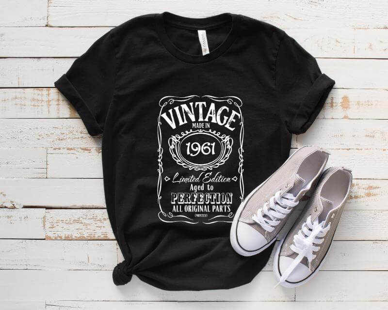 Tricou Personalizat Vintage Made In 1961 Aged to Perfection