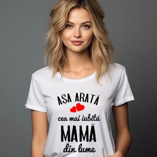 Tricou-Așa-arată-cea-mai-iubită-Mamă-din-lume