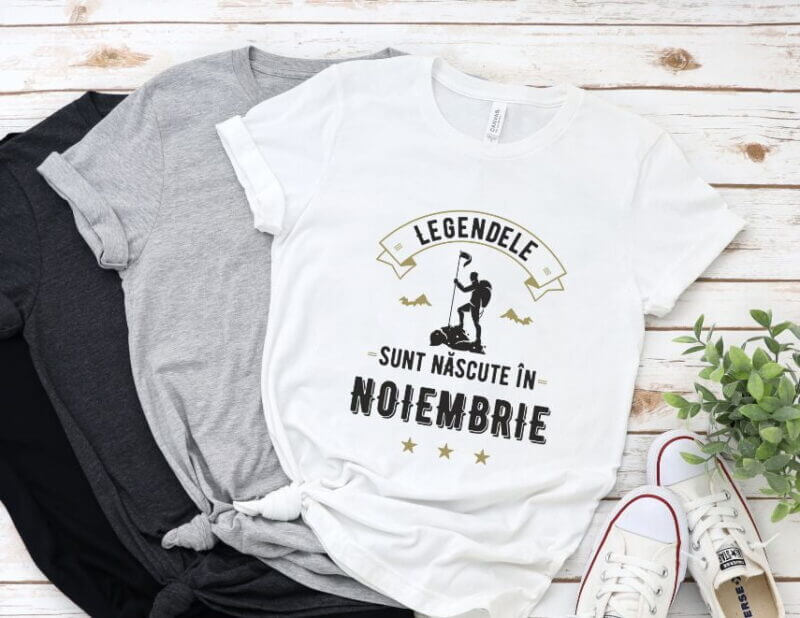 Tricou Personalizat Legendele sunt nascute in noiembrie