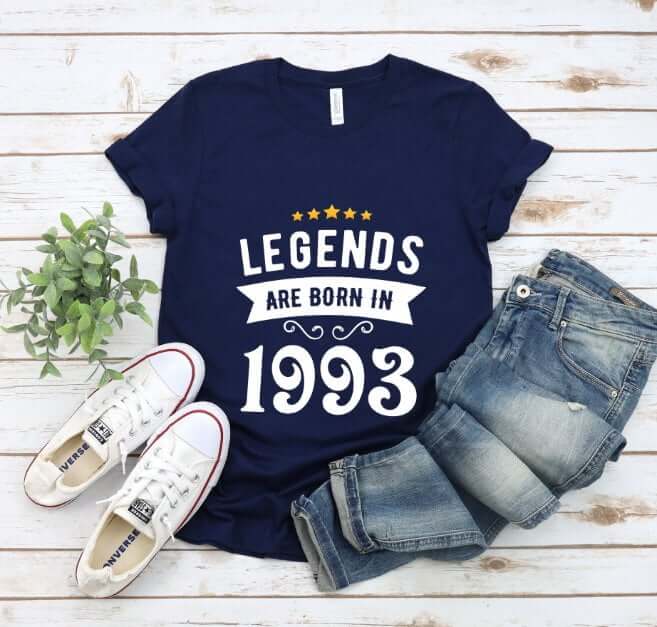 Tricou Personalizat Legends are born in 1993