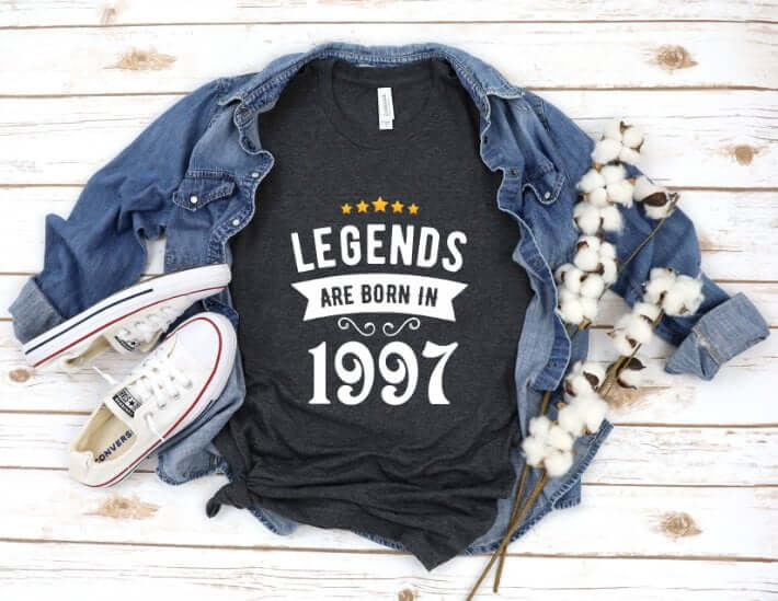 Tricou Personalizat Legends are born in 1997