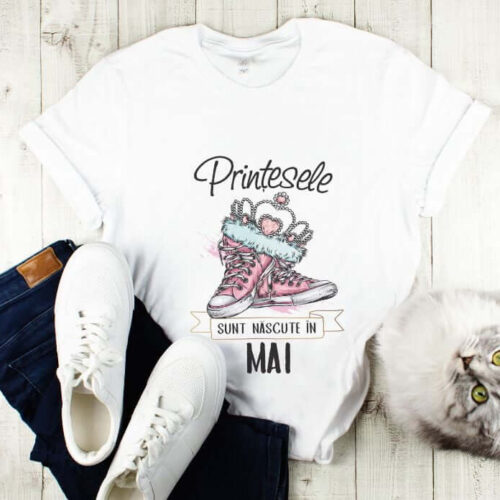 Tricou Personalizat Printesele sunt nascute in mai