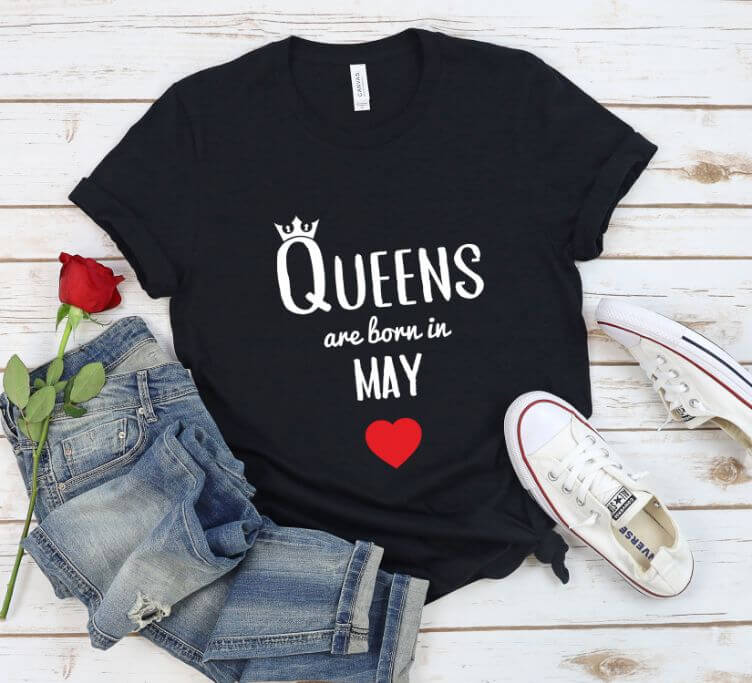Tricou Personalizat Queens are born in may