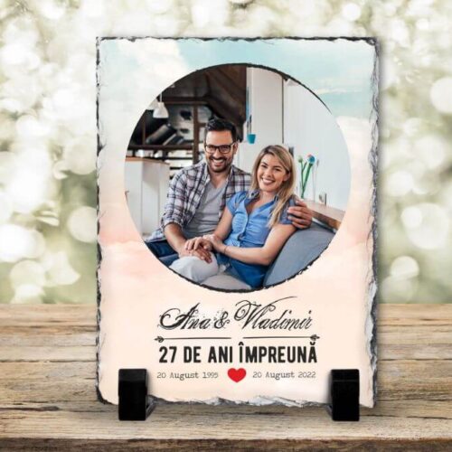 Ardezie Personalizata 27 de ani impreună