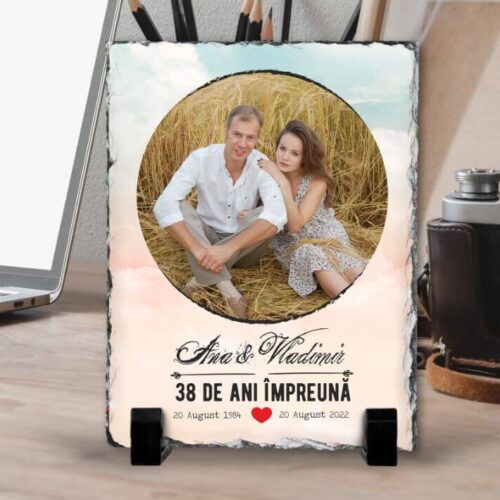 Ardezie Personalizata 38 de ani impreună