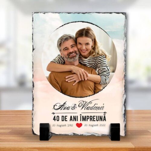 Ardezie Personalizata 40 de ani impreună