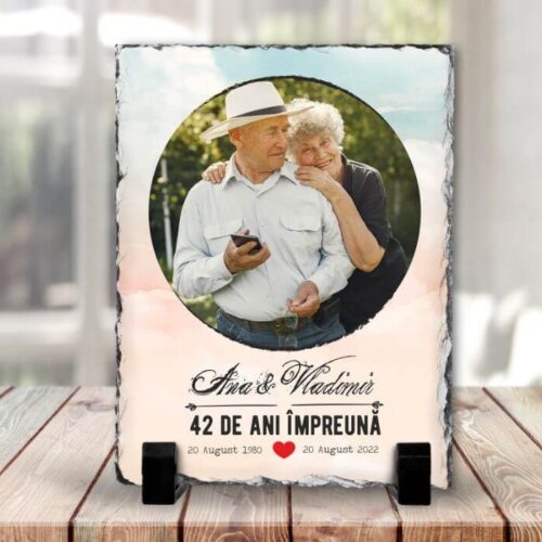 Ardezie Personalizata 42 de ani impreună