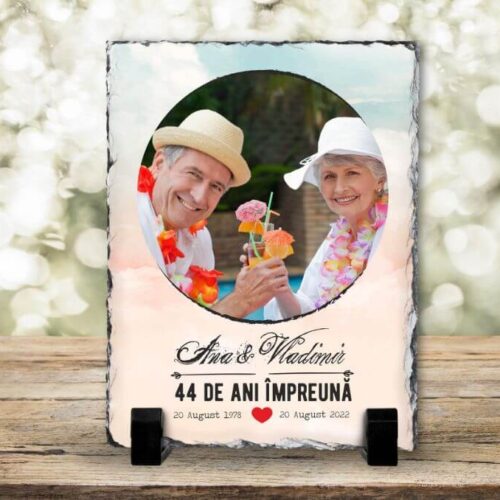 Ardezie Personalizata 44 de ani impreună