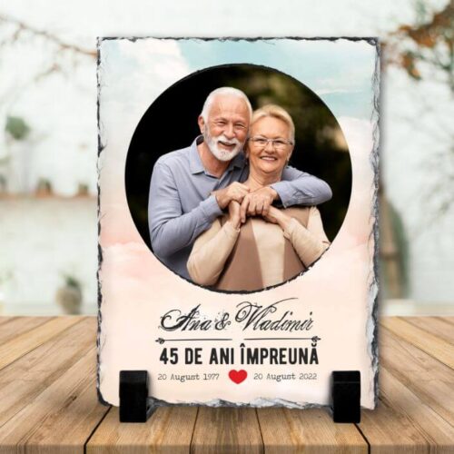 Ardezie Personalizata 45 de ani impreună