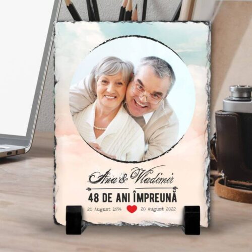 Ardezie Personalizata 48 de ani impreună