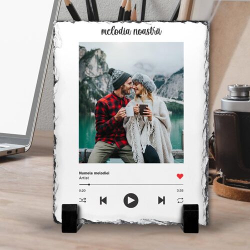 Ardezie Personalizată cu Melodia Noastră