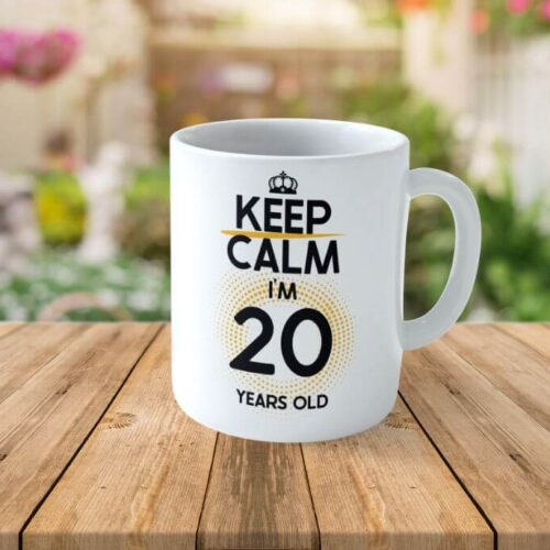Cană Personalizată KEEP CALM I'M 20 YEARS