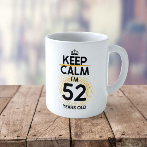 Cană Personalizată KEEP CALM I'M 51 YEARS