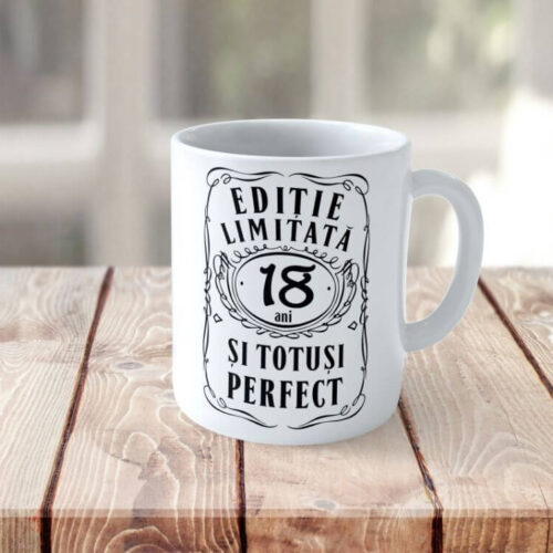 Cană personalizată Editie Limitata 18 de ani