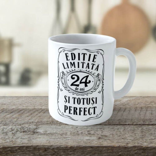 Cană personalizată Editie Limitata 24 de ani
