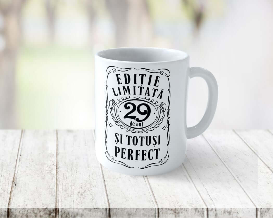 Cană personalizată Editie Limitata 29 de ani