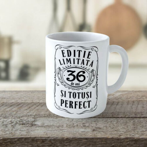 Cană personalizată Editie Limitata 36 de ani