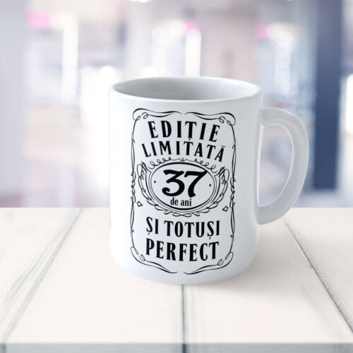 Cană personalizată Editie Limitata 37 de ani