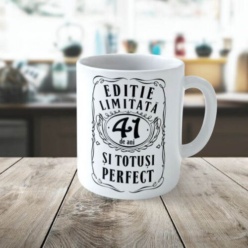 Cană personalizată Editie Limitata 41 de ani
