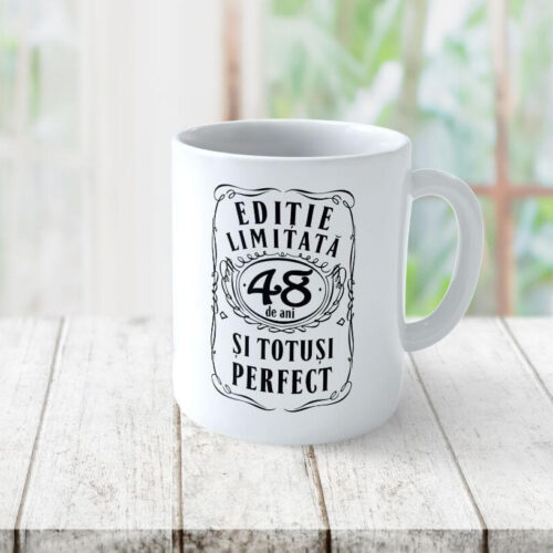 Cană personalizată Editie Limitata 48 de ani